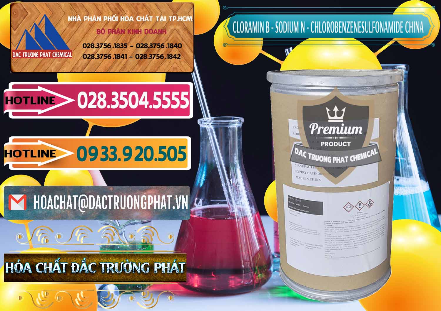 Cty chuyên phân phối ( bán ) Cloramin B Khử Trùng, Diệt Khuẩn Trung Quốc China - 0298 - Cung cấp & phân phối hóa chất tại TP.HCM - dactruongphat.vn