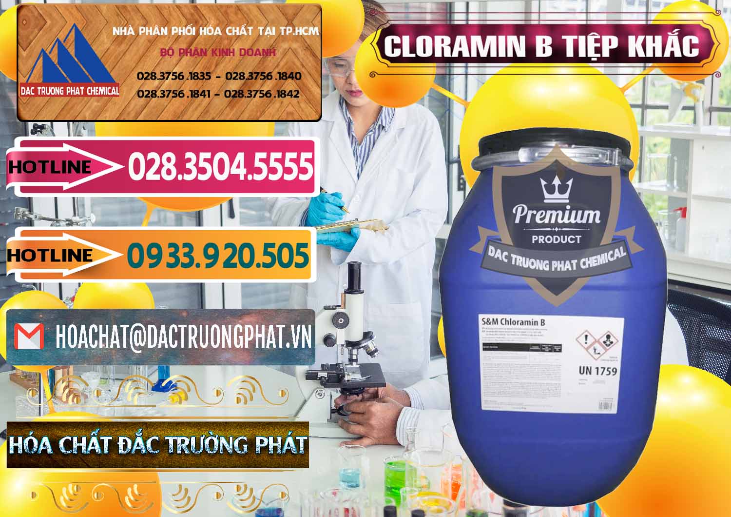 Công ty nhập khẩu _ bán Cloramin B Cộng Hòa Séc Tiệp Khắc Czech Republic - 0299 - Công ty nhập khẩu và phân phối hóa chất tại TP.HCM - dactruongphat.vn