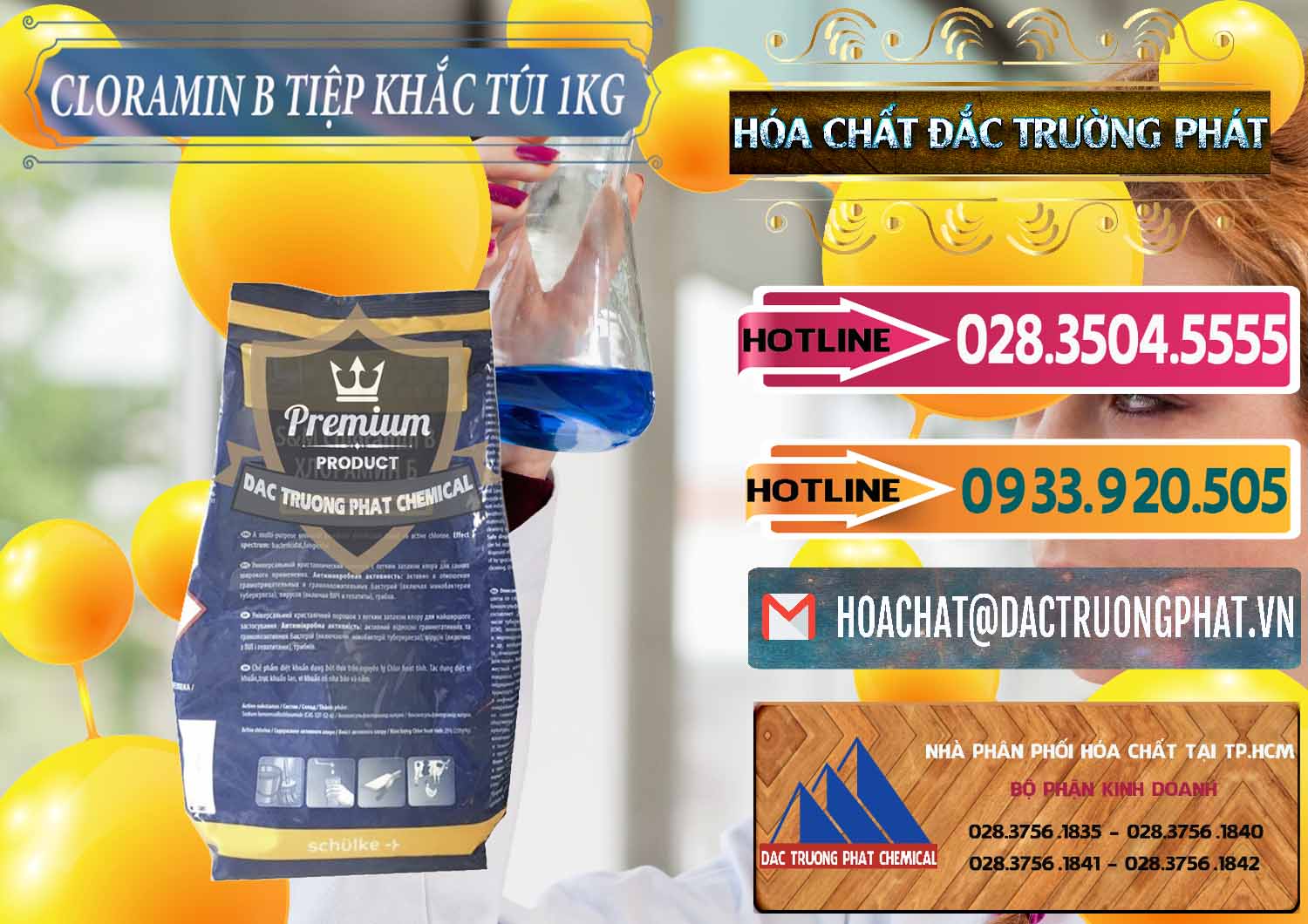 Công ty bán & cung cấp Cloramin B Dạng Túi ( Bịch ) Cộng Hòa Séc Tiệp Khắc Czech Republic - 0300 - Nơi chuyên bán - cung cấp hóa chất tại TP.HCM - dactruongphat.vn