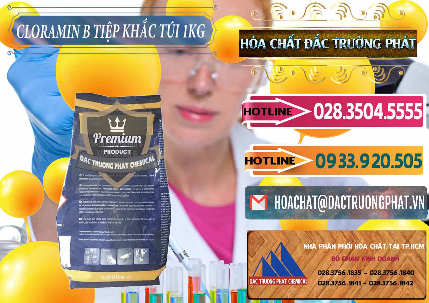 Công ty chuyên bán _ phân phối Cloramin B Dạng Túi ( Bịch ) Cộng Hòa Séc Tiệp Khắc Czech Republic - 0300 - Cung cấp & kinh doanh hóa chất tại TP.HCM - dactruongphat.vn