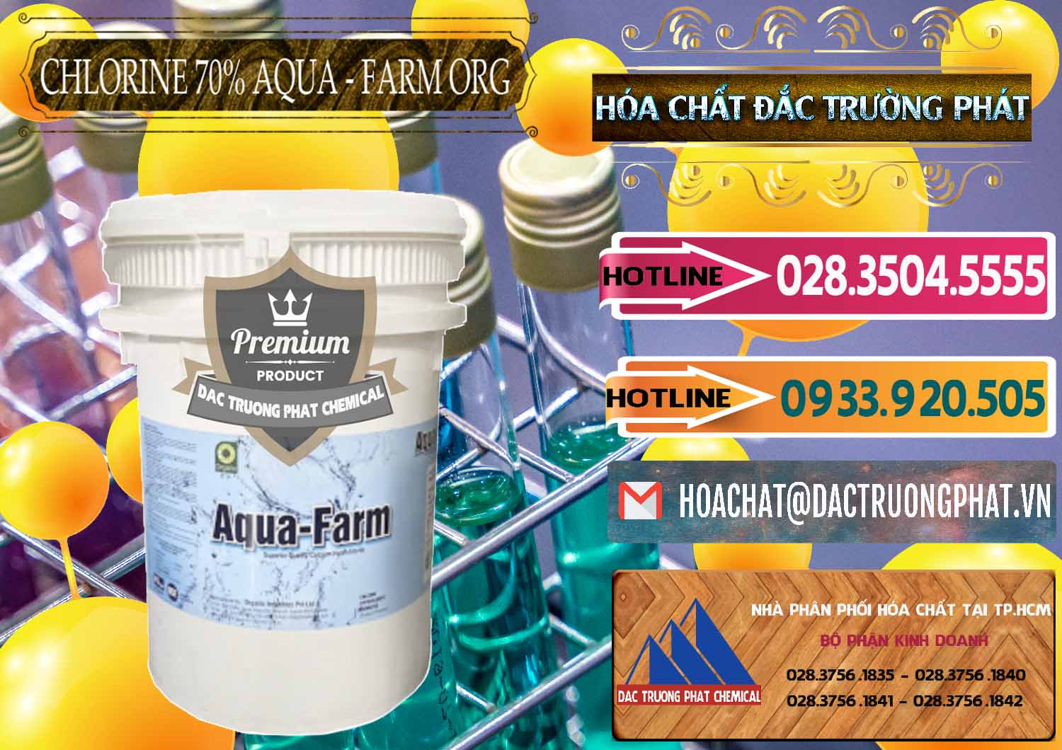Công ty kinh doanh ( bán ) Chlorine – Clorin 70% Aqua - Farm ORG Organic Ấn Độ India - 0246 - Cty phân phối & kinh doanh hóa chất tại TP.HCM - dactruongphat.vn