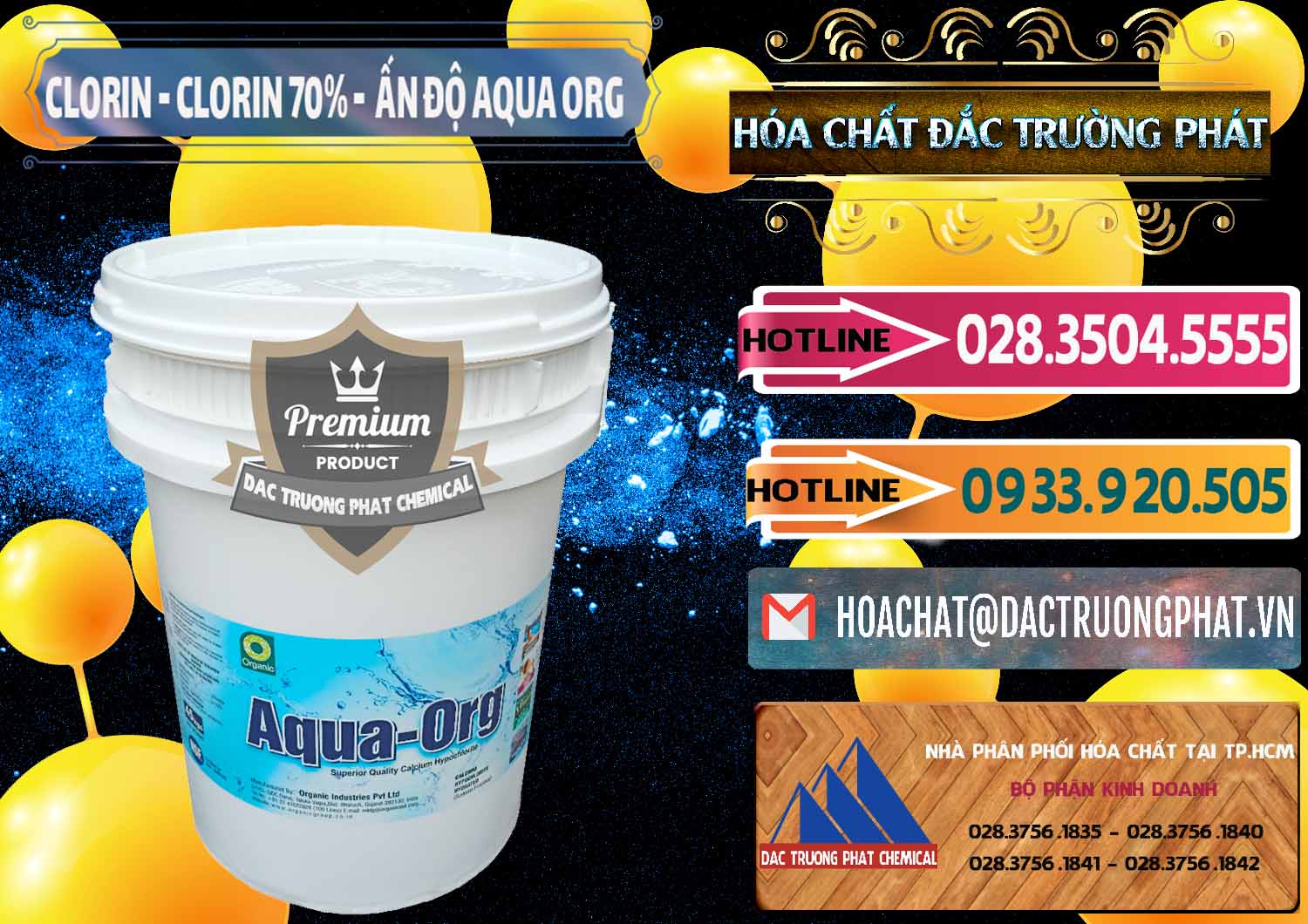 Nơi chuyên bán - cung cấp Chlorine – Clorin Ấn Độ Aqua ORG Organic India - 0051 - Cung cấp _ phân phối hóa chất tại TP.HCM - dactruongphat.vn