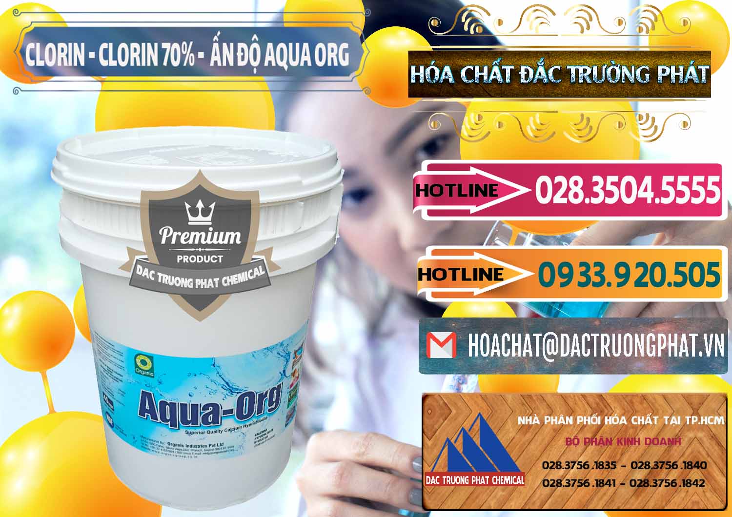 Công ty phân phối _ bán Chlorine – Clorin Ấn Độ Aqua ORG Organic India - 0051 - Nhà cung cấp _ bán hóa chất tại TP.HCM - dactruongphat.vn