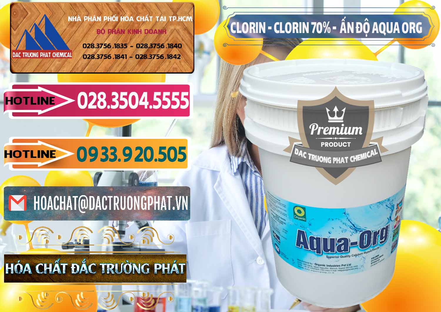 Chuyên bán _ phân phối Chlorine – Clorin Ấn Độ Aqua ORG Organic India - 0051 - Công ty chuyên phân phối ( nhập khẩu ) hóa chất tại TP.HCM - dactruongphat.vn