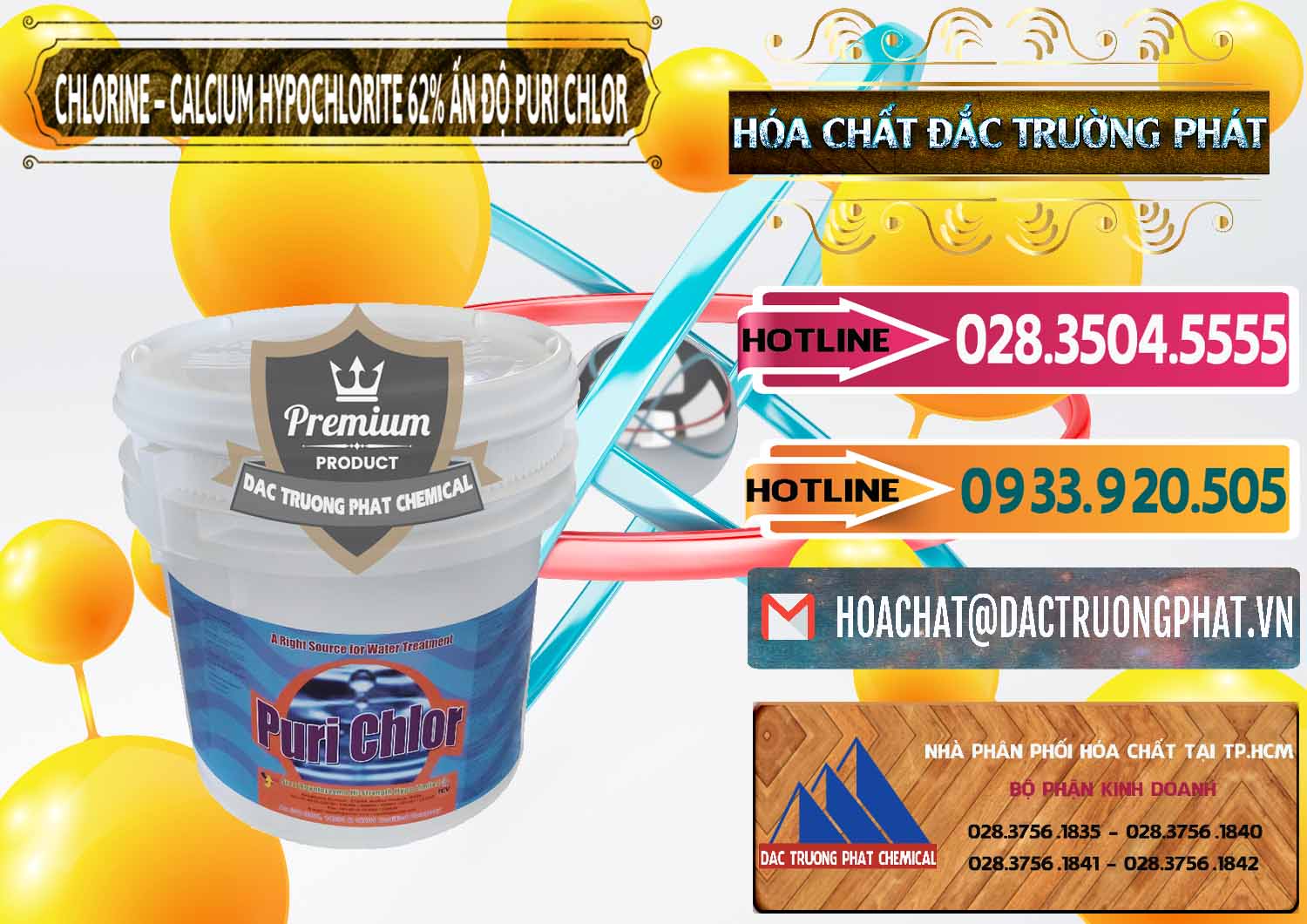 Nơi kinh doanh ( bán ) Chlorine – Clorin 62% Puri Chlo Ấn Độ India - 0052 - Nơi cung cấp _ kinh doanh hóa chất tại TP.HCM - dactruongphat.vn