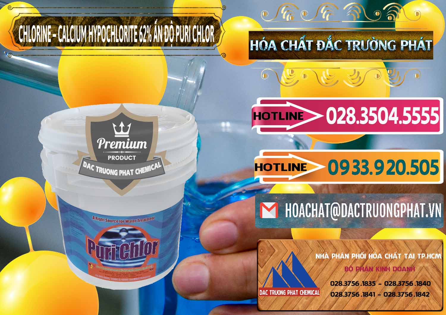 Cty cung ứng ( bán ) Chlorine – Clorin 62% Puri Chlo Ấn Độ India - 0052 - Đơn vị phân phối - cung cấp hóa chất tại TP.HCM - dactruongphat.vn