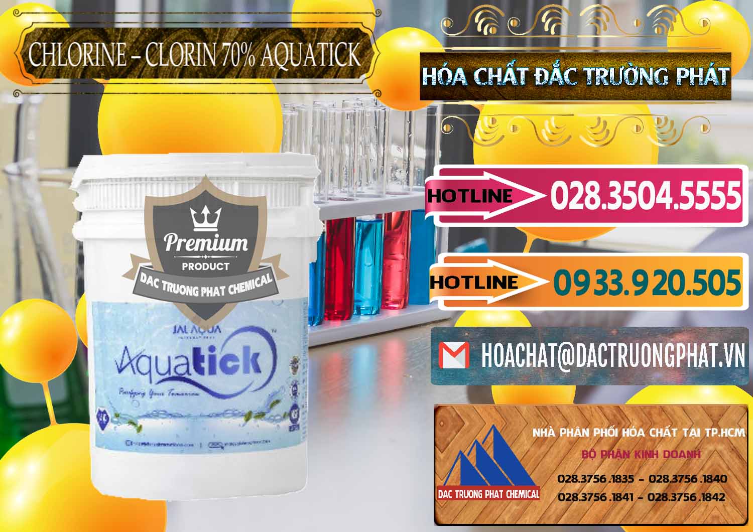 Đơn vị kinh doanh - bán Chlorine – Clorin 70% Aquatick Thùng Cao Jal Aqua Ấn Độ India - 0237 - Nơi phân phối & bán hóa chất tại TP.HCM - dactruongphat.vn