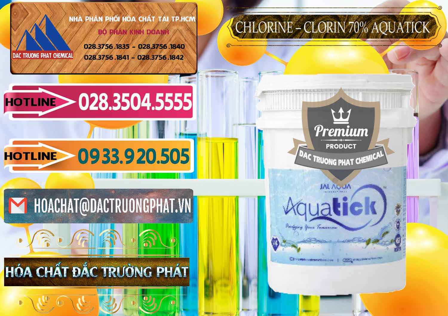 Cty bán - phân phối Chlorine – Clorin 70% Aquatick Thùng Cao Jal Aqua Ấn Độ India - 0237 - Nhà phân phối & cung cấp hóa chất tại TP.HCM - dactruongphat.vn
