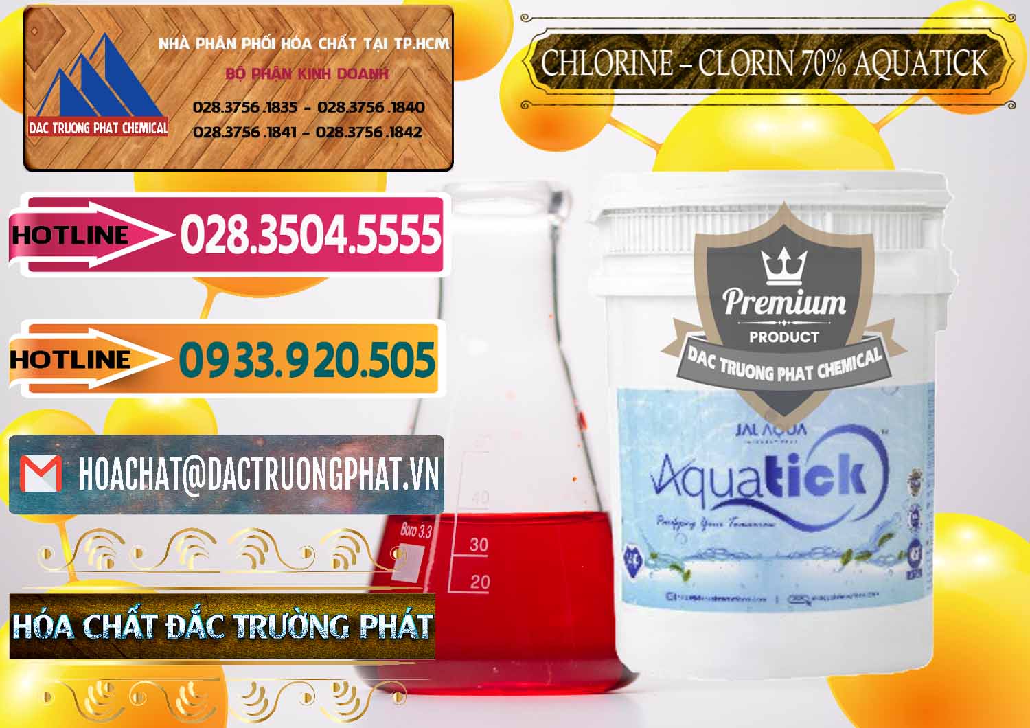 Cty phân phối ( bán ) Chlorine – Clorin 70% Aquatick Thùng Cao Jal Aqua Ấn Độ India - 0237 - Công ty kinh doanh & phân phối hóa chất tại TP.HCM - dactruongphat.vn