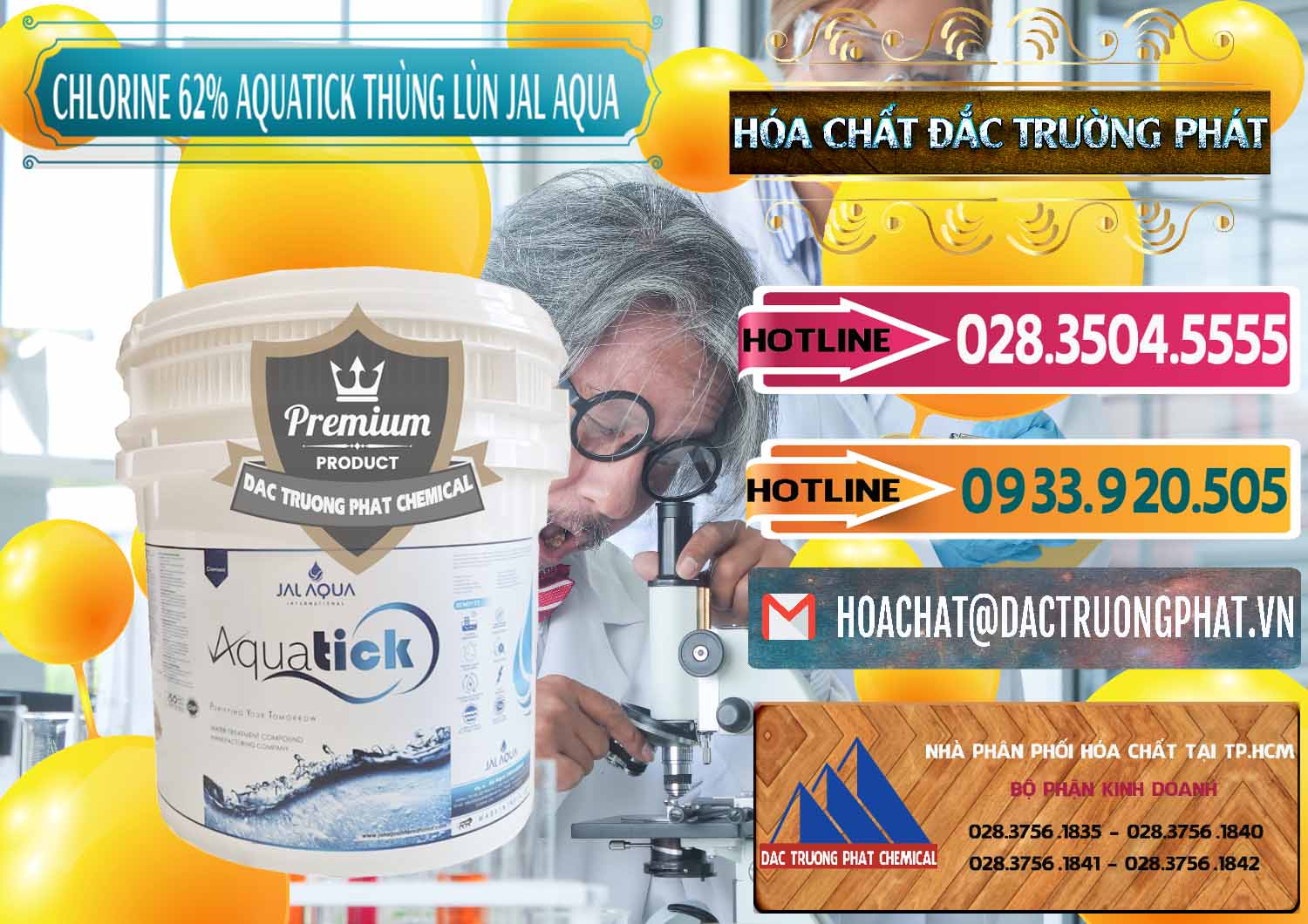 Công ty chuyên nhập khẩu và bán Chlorine – Clorin 62% Aquatick Thùng Lùn Jal Aqua Ấn Độ India - 0238 - Cty chuyên phân phối - nhập khẩu hóa chất tại TP.HCM - dactruongphat.vn