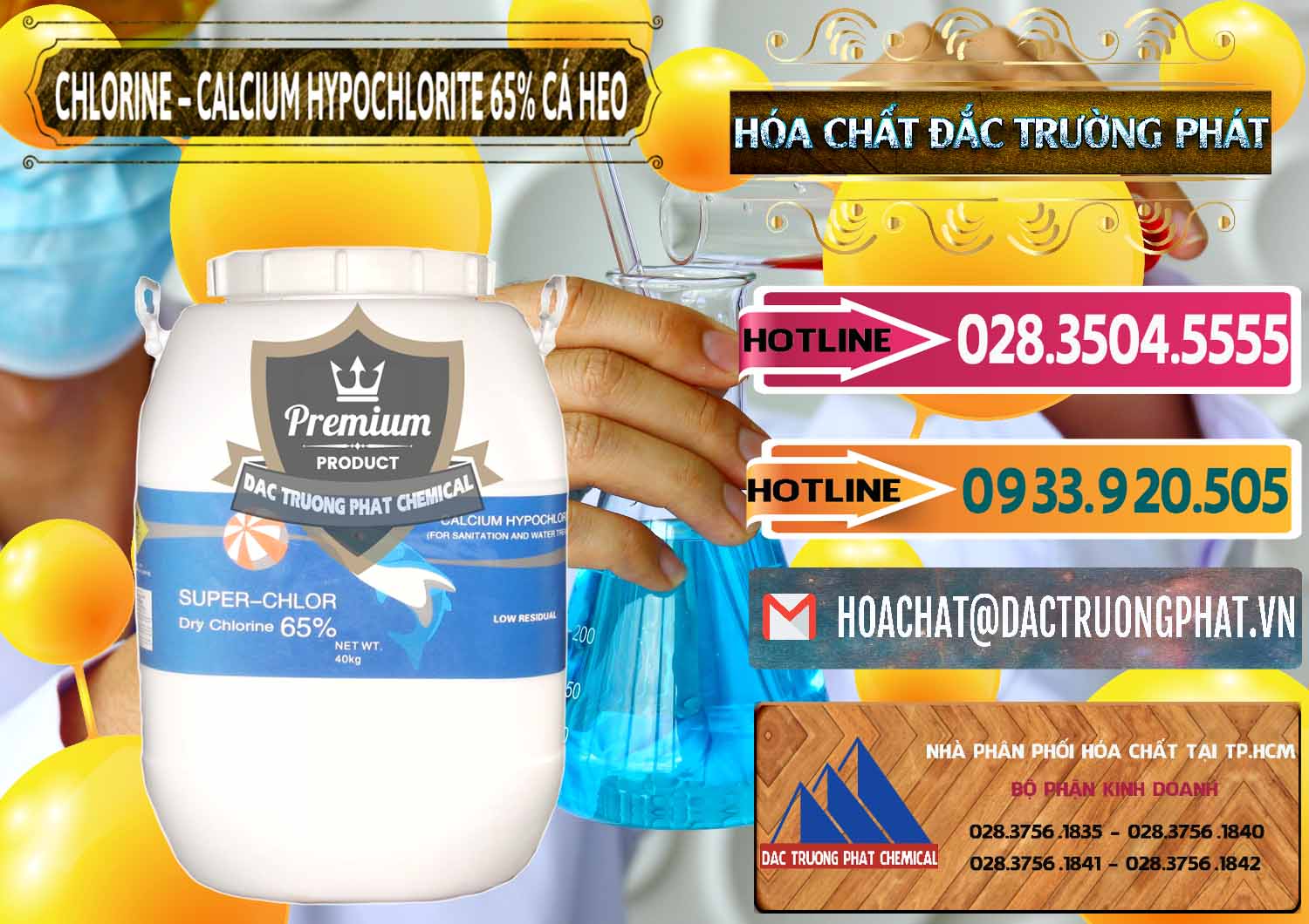 Cty chuyên kinh doanh & bán Clorin - Chlorine Cá Heo 65% Trung Quốc China - 0053 - Chuyên phân phối ( bán ) hóa chất tại TP.HCM - dactruongphat.vn