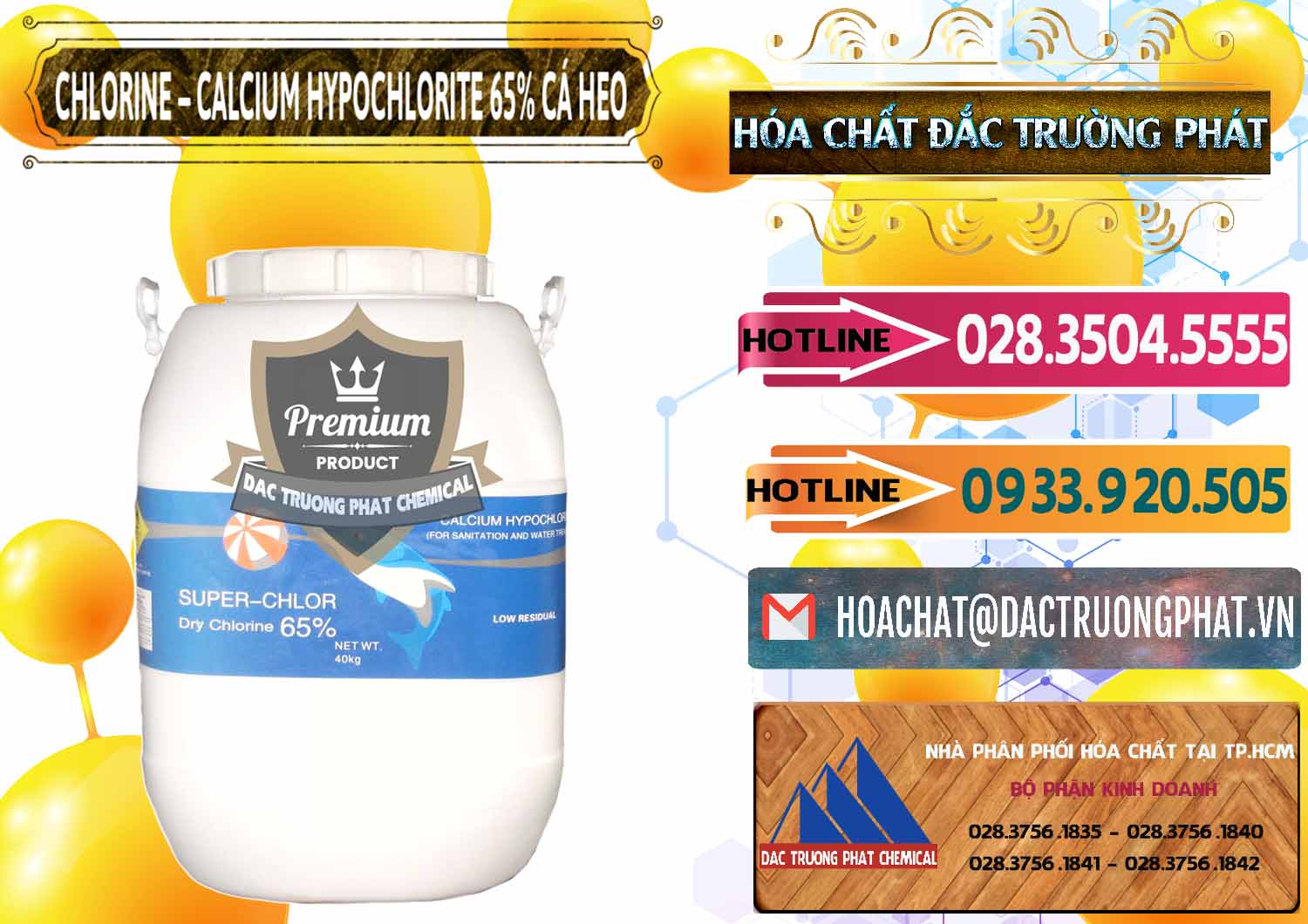 Đơn vị chuyên kinh doanh ( bán ) Clorin - Chlorine Cá Heo 65% Trung Quốc China - 0053 - Nhà cung cấp ( bán ) hóa chất tại TP.HCM - dactruongphat.vn