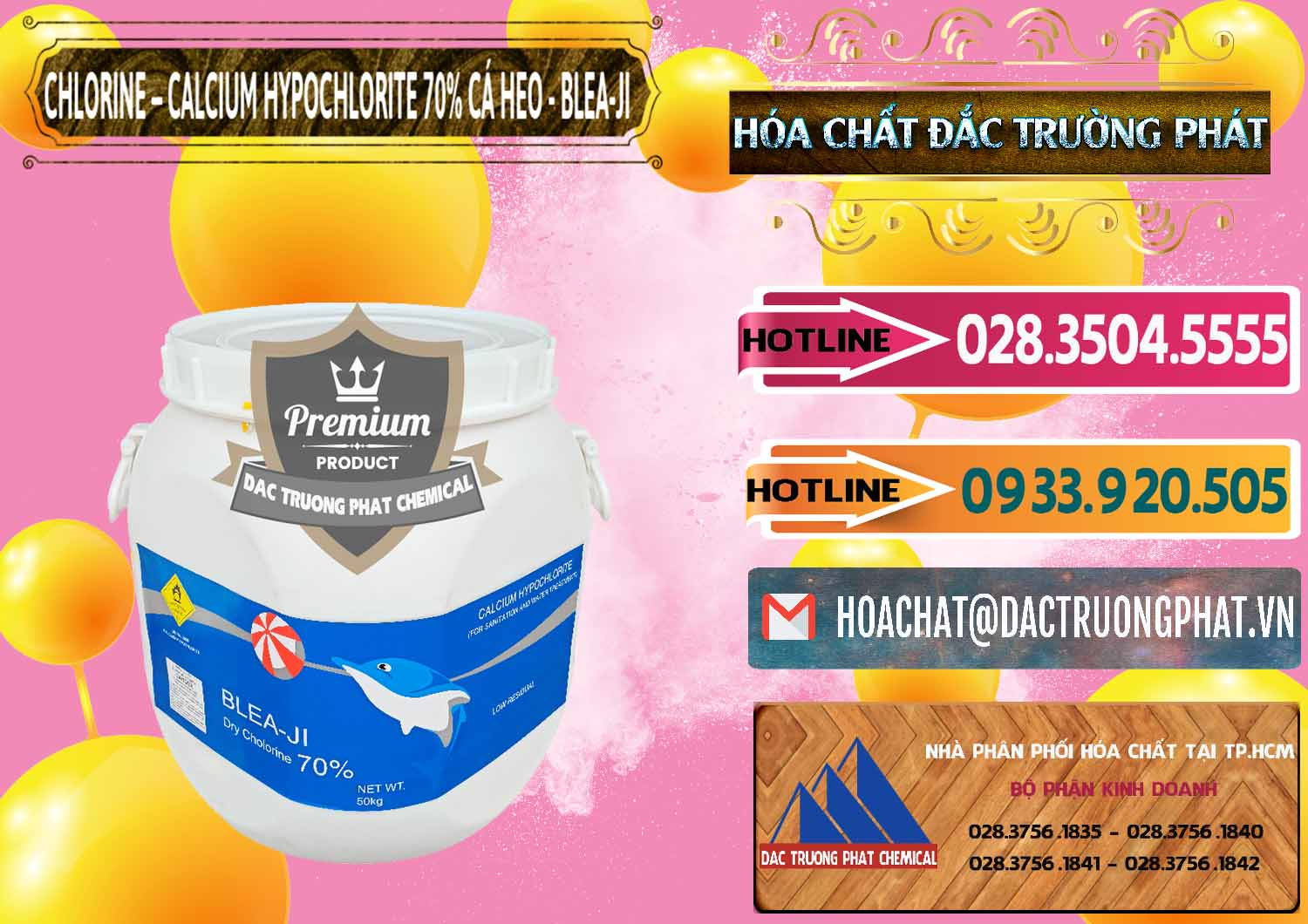 Chuyên bán ( phân phối ) Clorin - Chlorine Cá Heo 70% Blea-Ji Trung Quốc China - 0056 - Đơn vị chuyên cung cấp _ kinh doanh hóa chất tại TP.HCM - dactruongphat.vn