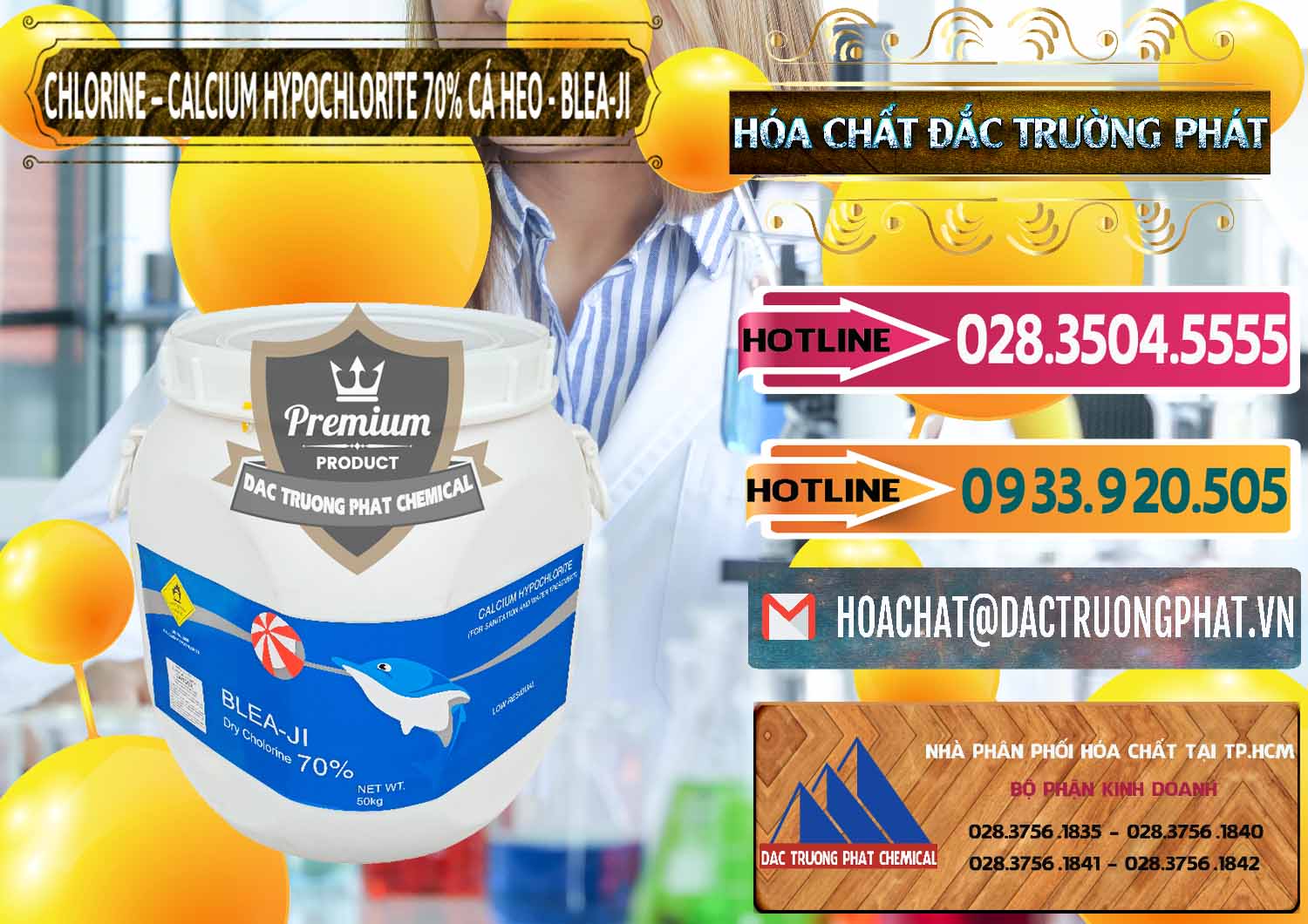 Cty chuyên nhập khẩu và bán Clorin - Chlorine Cá Heo 70% Blea-Ji Trung Quốc China - 0056 - Cty chuyên phân phối & nhập khẩu hóa chất tại TP.HCM - dactruongphat.vn