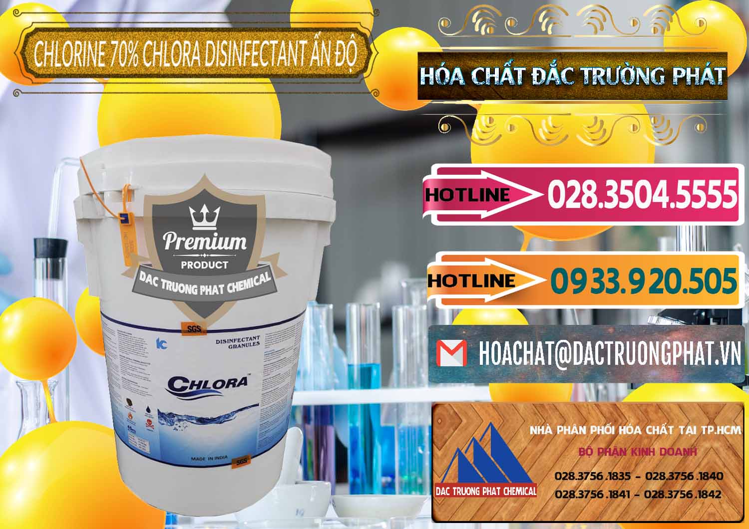 Nơi cung cấp và bán Chlorine – Clorin 70% Chlora Disinfectant Ấn Độ India - 0213 - Công ty cung cấp _ bán hóa chất tại TP.HCM - dactruongphat.vn