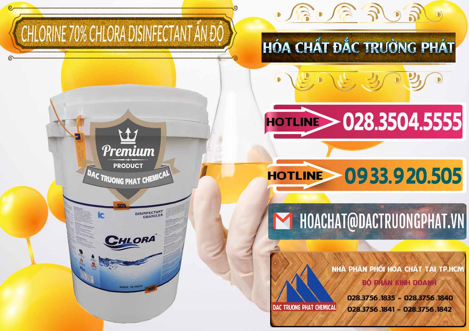 Nơi bán & phân phối Chlorine – Clorin 70% Chlora Disinfectant Ấn Độ India - 0213 - Nhà phân phối - cung ứng hóa chất tại TP.HCM - dactruongphat.vn