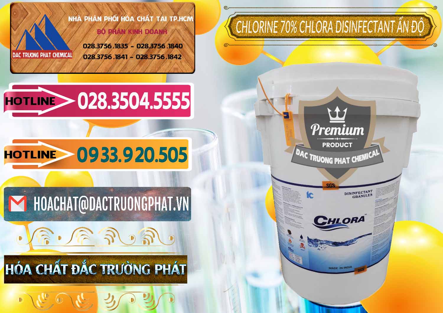 Cty phân phối & bán Chlorine – Clorin 70% Chlora Disinfectant Ấn Độ India - 0213 - Cty chuyên phân phối _ cung ứng hóa chất tại TP.HCM - dactruongphat.vn
