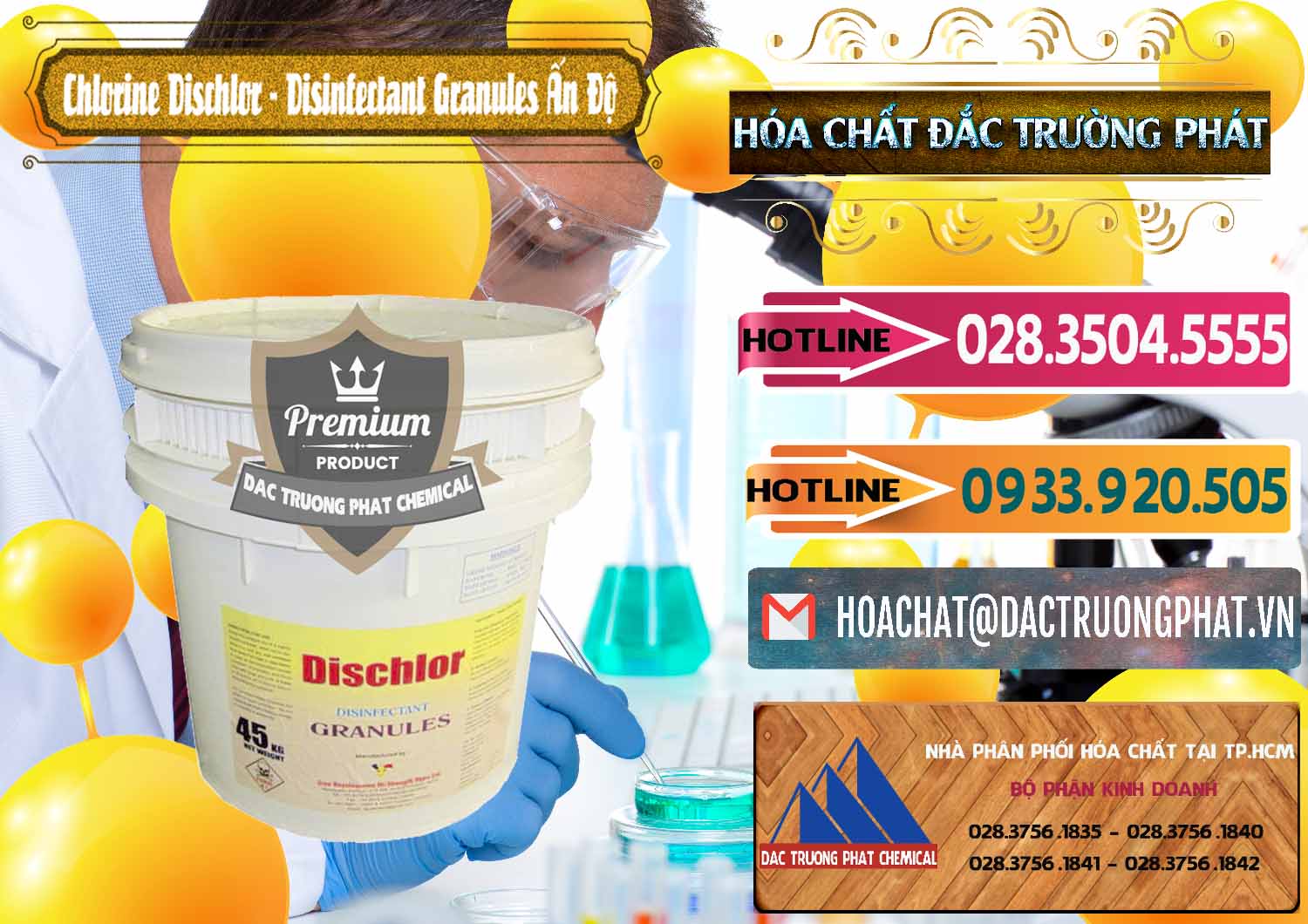 Kinh doanh & bán Chlorine – Clorin 70% Dischlor - Disinfectant Granules Ấn Độ India - 0248 - Đơn vị chuyên cung cấp _ kinh doanh hóa chất tại TP.HCM - dactruongphat.vn