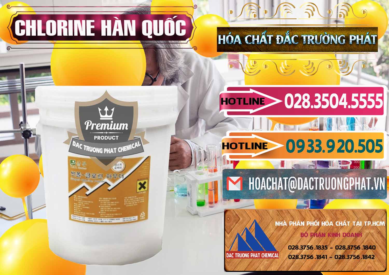 Nhà nhập khẩu ( bán ) Chlorine – Clorin 70% Hàn Quốc Korea - 0345 - Cty phân phối - bán hóa chất tại TP.HCM - dactruongphat.vn