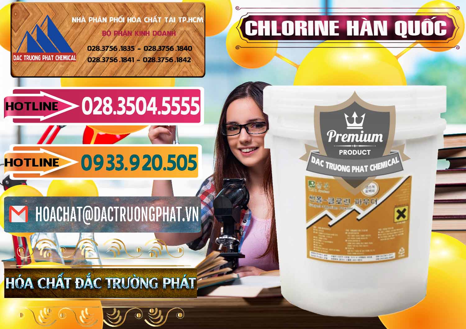 Nơi chuyên phân phối & bán Chlorine – Clorin 70% Hàn Quốc Korea - 0345 - Cty cung cấp ( bán ) hóa chất tại TP.HCM - dactruongphat.vn