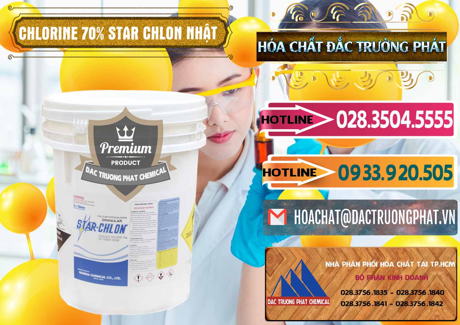 Nơi kinh doanh - bán Clorin – Chlorine 70% Star Chlon Nhật Bản Japan - 0243 - Nơi chuyên phân phối và kinh doanh hóa chất tại TP.HCM - dactruongphat.vn