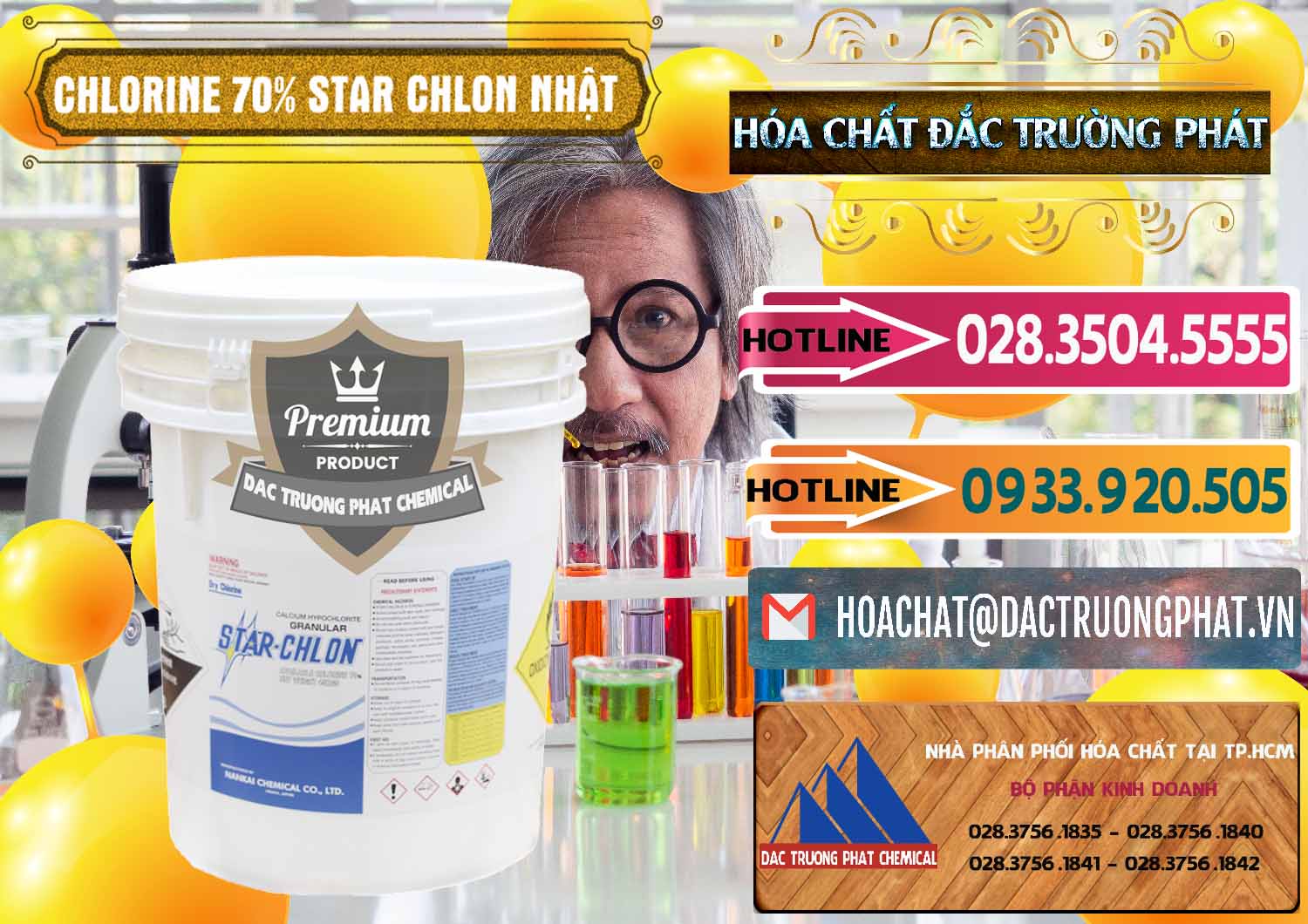 Cty chuyên bán ( cung ứng ) Clorin – Chlorine 70% Star Chlon Nhật Bản Japan - 0243 - Cty cung cấp _ kinh doanh hóa chất tại TP.HCM - dactruongphat.vn
