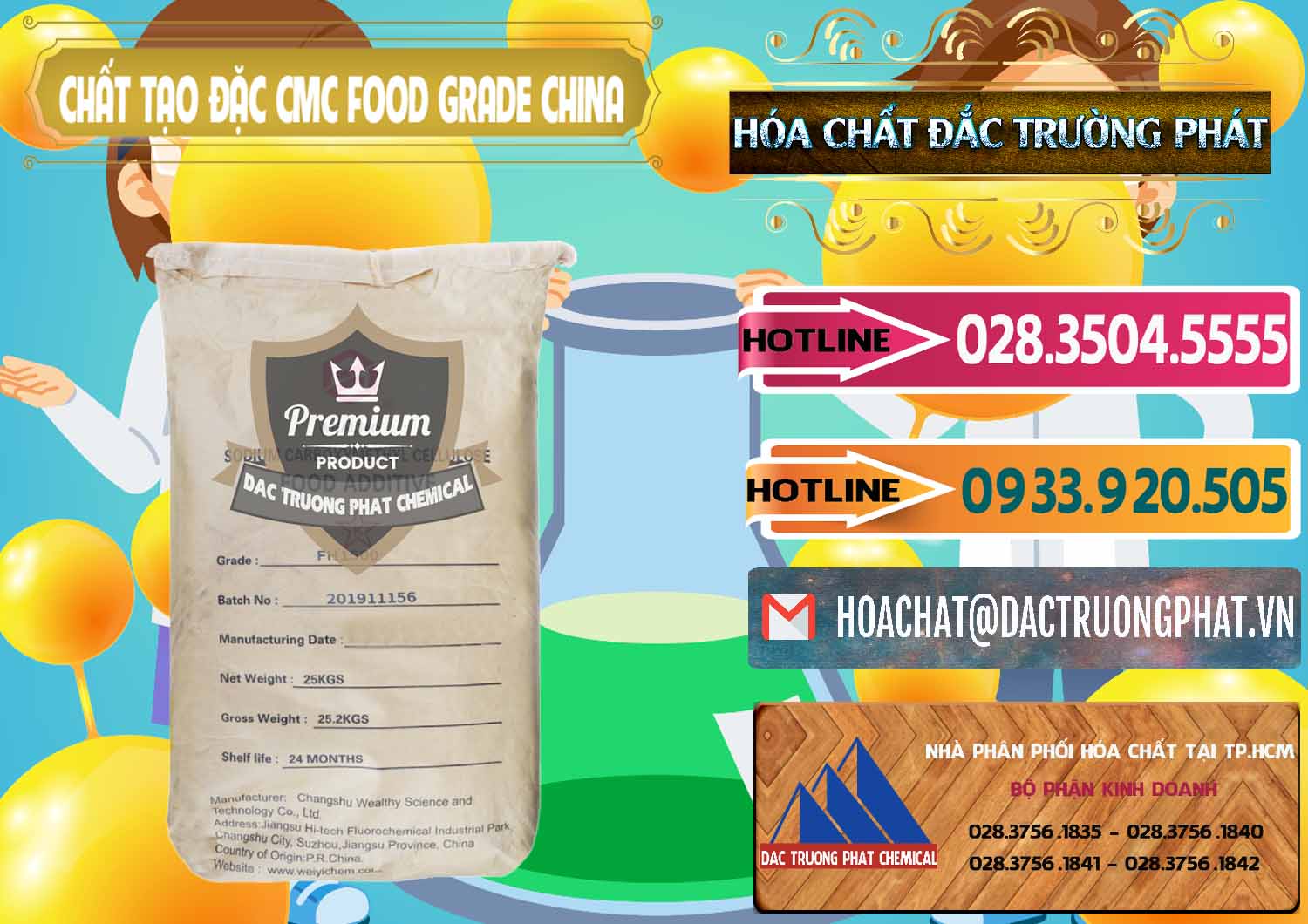 Nhà cung ứng - bán Chất Tạo Đặc CMC Wealthy Food Grade Trung Quốc China - 0426 - Nơi chuyên phân phối & bán hóa chất tại TP.HCM - dactruongphat.vn