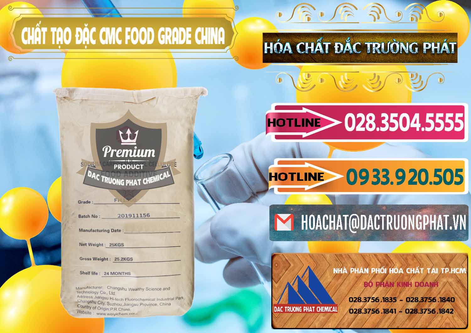 Cty chuyên cung cấp ( bán ) Chất Tạo Đặc CMC Wealthy Food Grade Trung Quốc China - 0426 - Cty chuyên phân phối ( cung ứng ) hóa chất tại TP.HCM - dactruongphat.vn