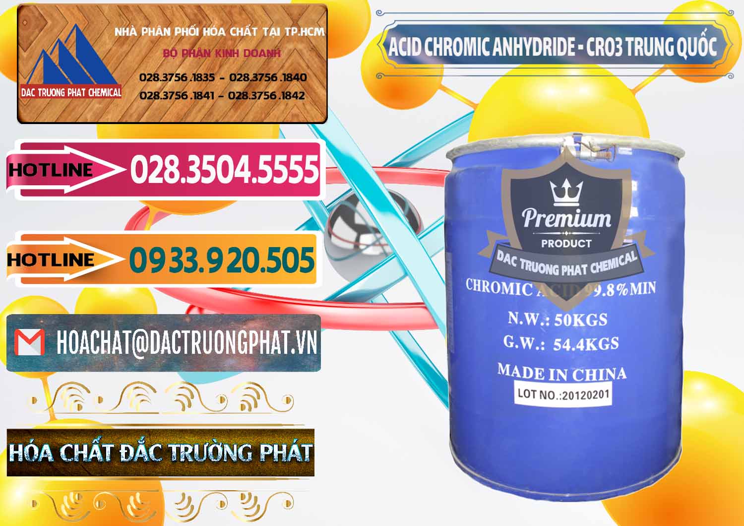 Công ty chuyên cung cấp và bán Acid Chromic Anhydride - Cromic CRO3 Trung Quốc China - 0007 - Công ty nhập khẩu - phân phối hóa chất tại TP.HCM - dactruongphat.vn