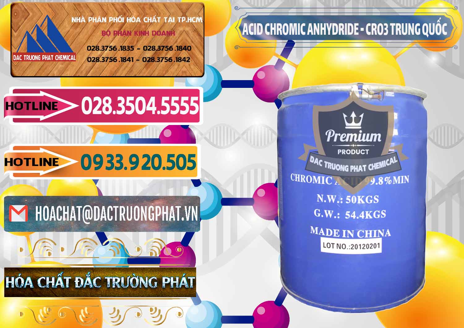 Chuyên bán ( phân phối ) Acid Chromic Anhydride - Cromic CRO3 Trung Quốc China - 0007 - Công ty phân phối và cung cấp hóa chất tại TP.HCM - dactruongphat.vn