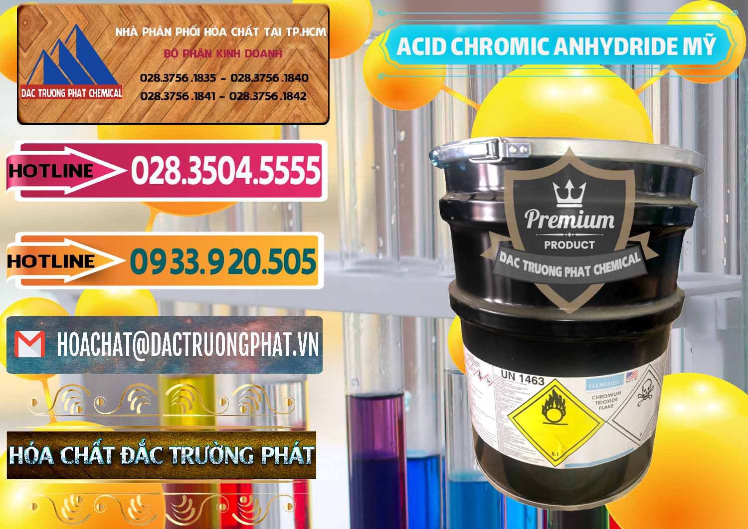 Cty chuyên cung ứng _ bán Acid Chromic Anhydride - Cromic CRO3 USA Mỹ - 0364 - Cty kinh doanh và phân phối hóa chất tại TP.HCM - dactruongphat.vn