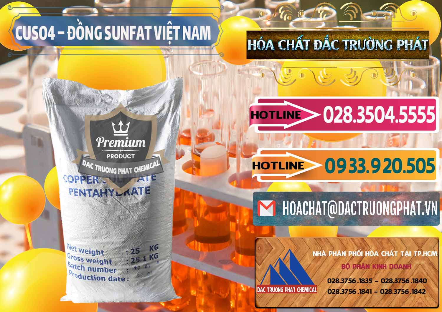 Công ty kinh doanh _ cung cấp CuSO4 – Đồng Sunfat Dạng Bột Việt Nam - 0196 - Công ty kinh doanh và cung cấp hóa chất tại TP.HCM - dactruongphat.vn