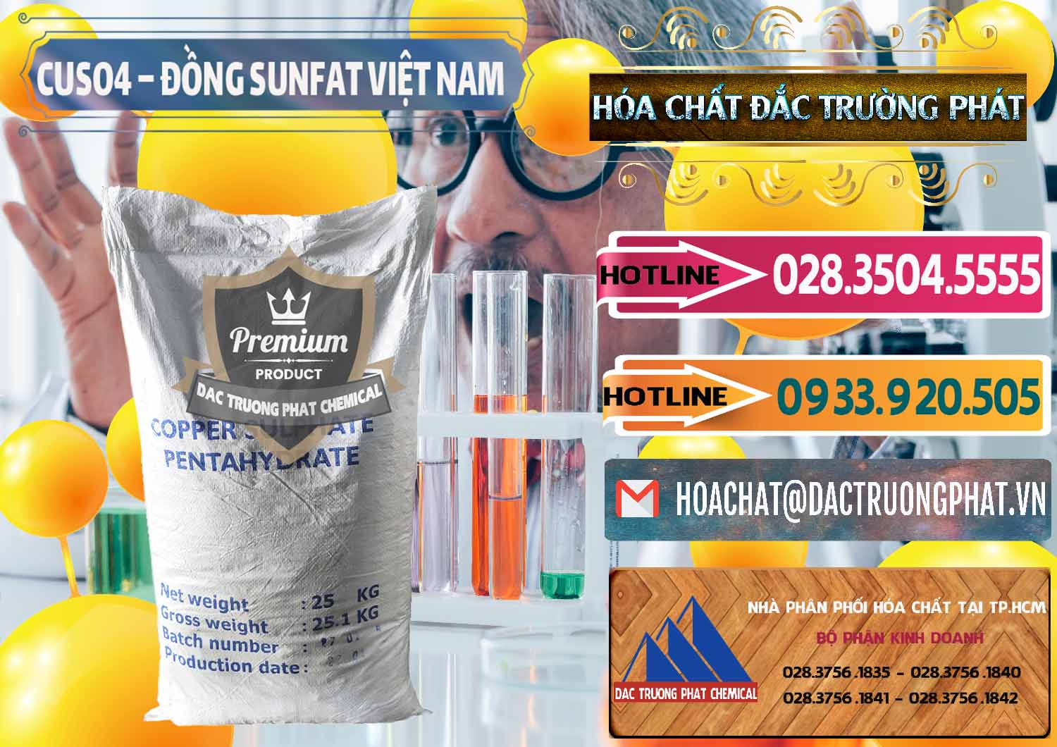 Công ty bán & cung ứng CuSO4 – Đồng Sunfat Dạng Bột Việt Nam - 0196 - Đơn vị kinh doanh _ cung cấp hóa chất tại TP.HCM - dactruongphat.vn