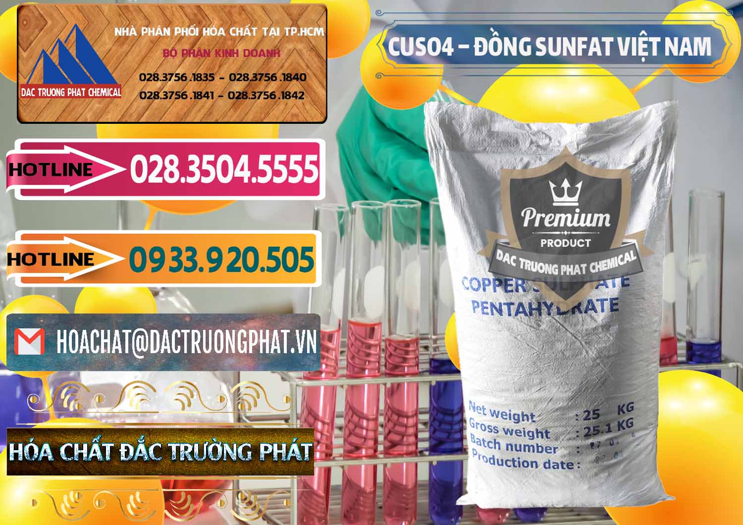 Bán & phân phối CuSO4 – Đồng Sunfat Dạng Bột Việt Nam - 0196 - Cty phân phối và bán hóa chất tại TP.HCM - dactruongphat.vn