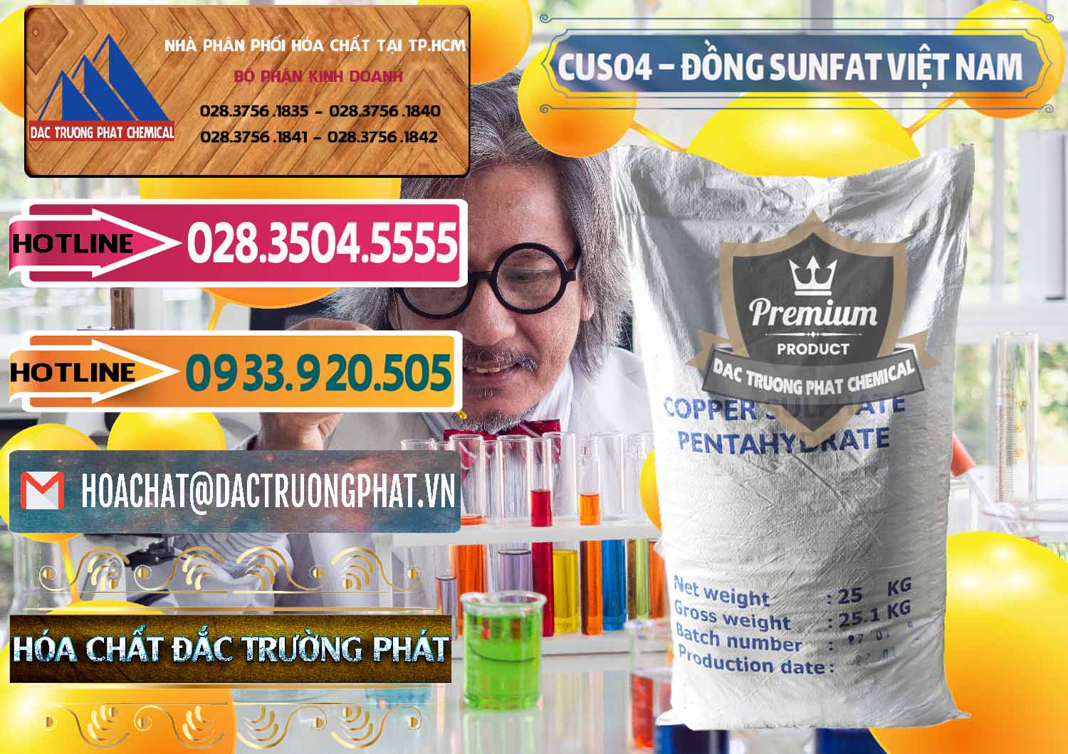Cty cung ứng và phân phối CuSO4 – Đồng Sunfat Dạng Bột Việt Nam - 0196 - Kinh doanh - cung cấp hóa chất tại TP.HCM - dactruongphat.vn