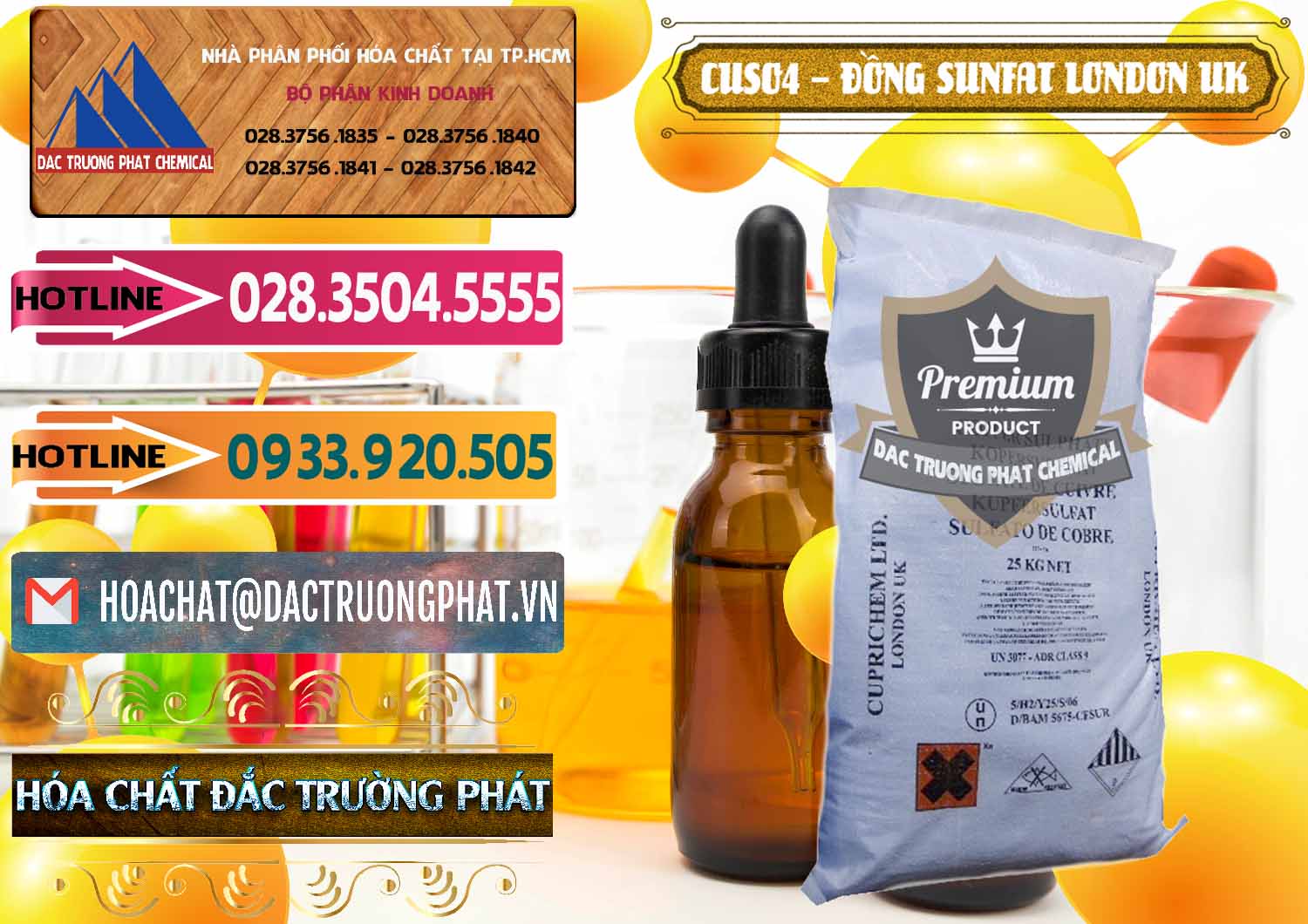 Phân phối & bán CuSO4 – Đồng Sunfat Anh Uk Kingdoms - 0478 - Công ty chuyên bán _ phân phối hóa chất tại TP.HCM - dactruongphat.vn
