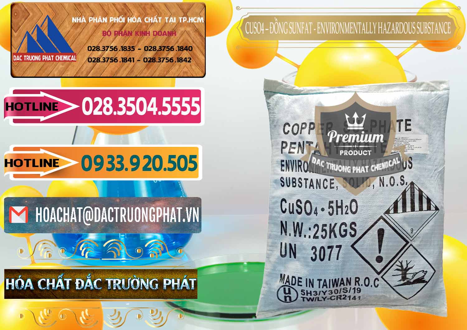 Nơi chuyên nhập khẩu & bán CuSO4 – Đồng Sunfat Đài Loan Taiwan - 0059 - Nơi cung cấp ( phân phối ) hóa chất tại TP.HCM - dactruongphat.vn