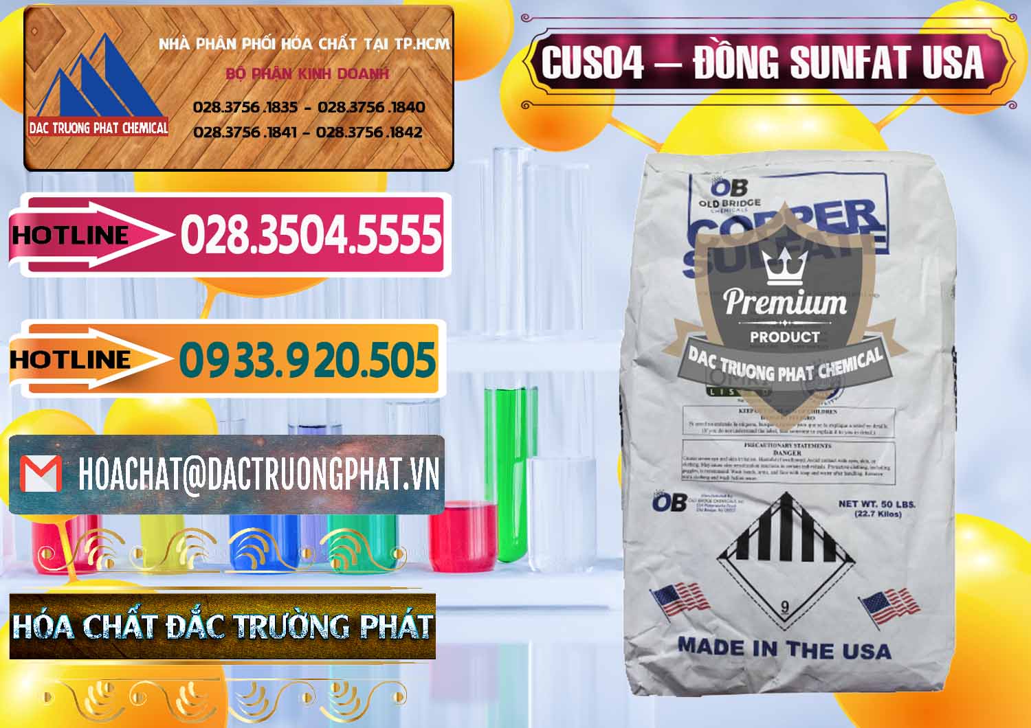 Cty nhập khẩu ( bán ) CuSO4 – Đồng Sunfat Mỹ USA - 0479 - Đơn vị chuyên cung cấp & kinh doanh hóa chất tại TP.HCM - dactruongphat.vn