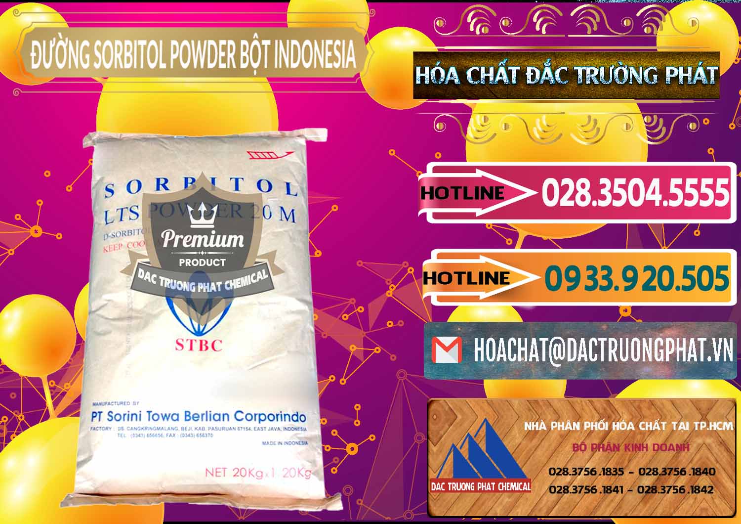 Nơi nhập khẩu - bán D-Sorbitol Bột - C6H14O6 Food Grade Indonesia - 0320 - Cty chuyên cung cấp & bán hóa chất tại TP.HCM - dactruongphat.vn