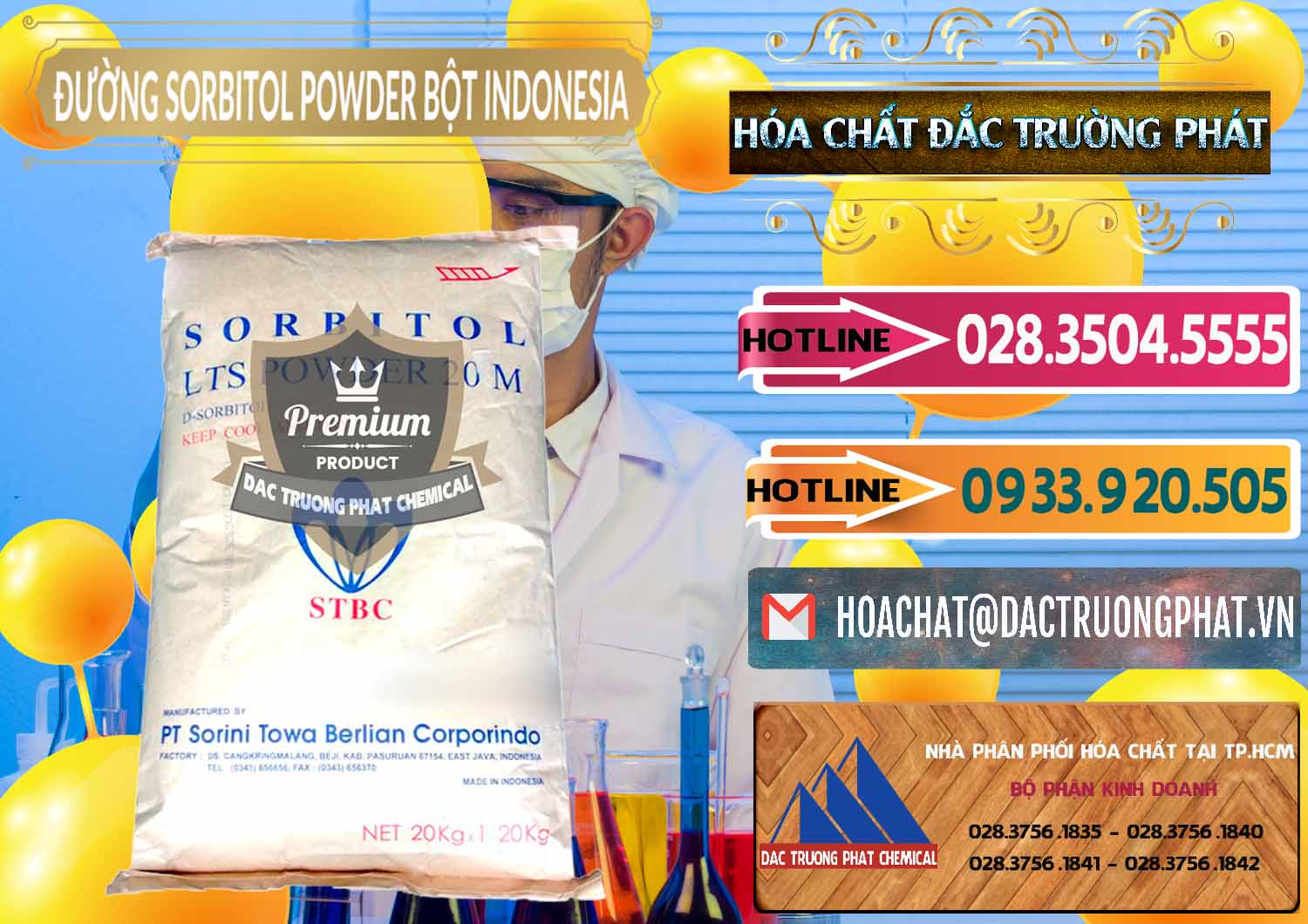 Chuyên bán và phân phối D-Sorbitol Bột - C6H14O6 Food Grade Indonesia - 0320 - Đơn vị chuyên phân phối - cung ứng hóa chất tại TP.HCM - dactruongphat.vn