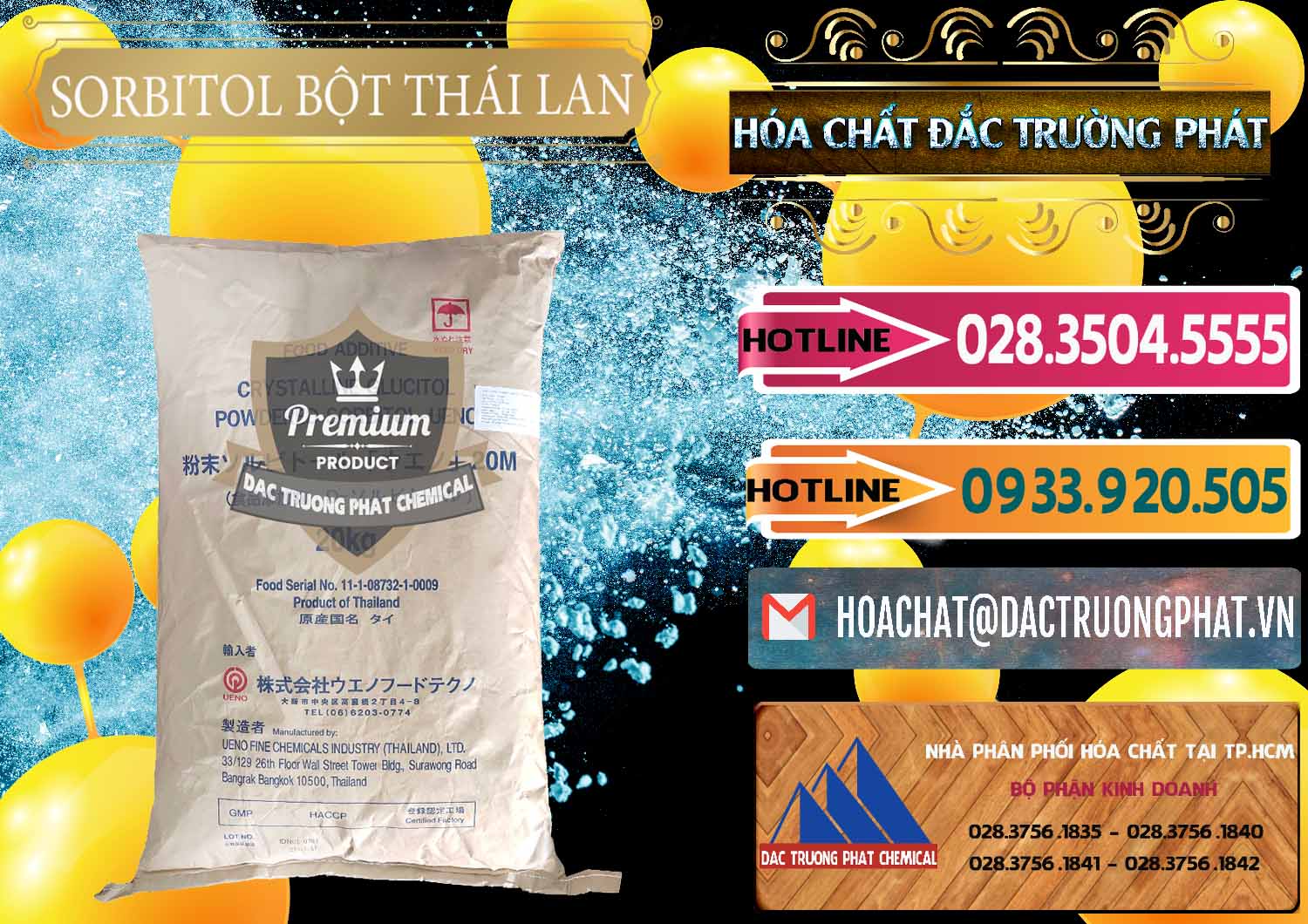 Chuyên kinh doanh _ bán D-Sorbitol Bột - C6H14O6 Food Grade Thái Lan Thailand - 0322 - Cung ứng và phân phối hóa chất tại TP.HCM - dactruongphat.vn
