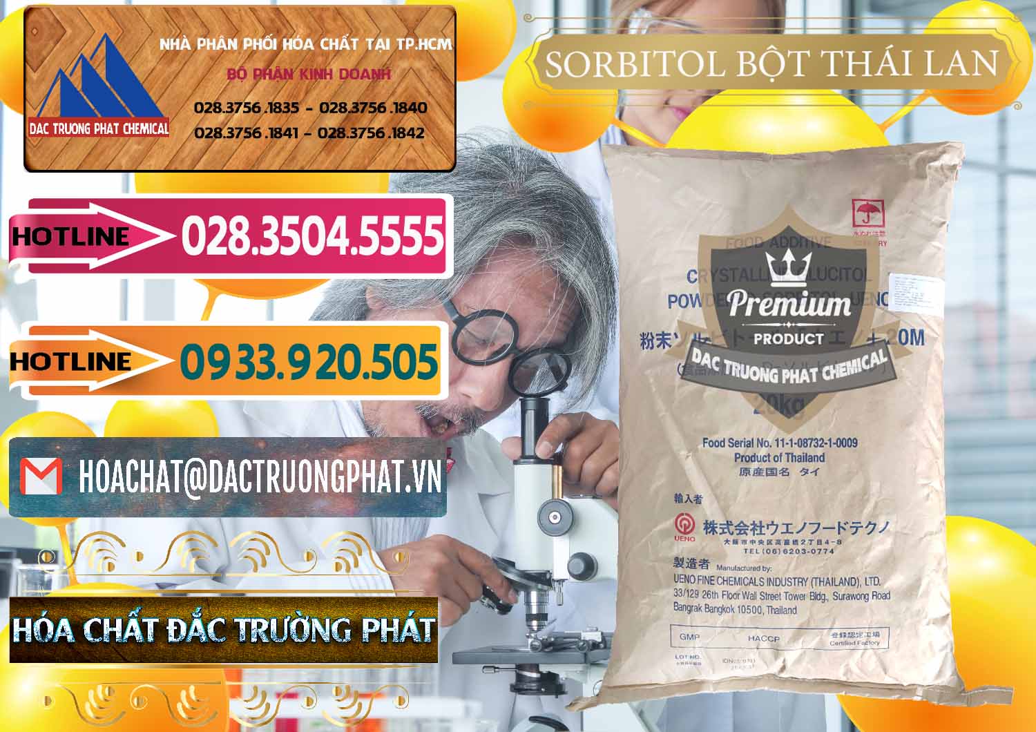 Nơi kinh doanh ( bán ) D-Sorbitol Bột - C6H14O6 Food Grade Thái Lan Thailand - 0322 - Công ty phân phối ( cung cấp ) hóa chất tại TP.HCM - dactruongphat.vn
