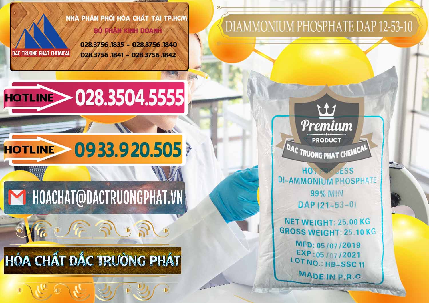 Cty chuyên bán và cung ứng DAP - Diammonium Phosphate Trung Quốc China - 0319 - Đơn vị kinh doanh ( phân phối ) hóa chất tại TP.HCM - dactruongphat.vn