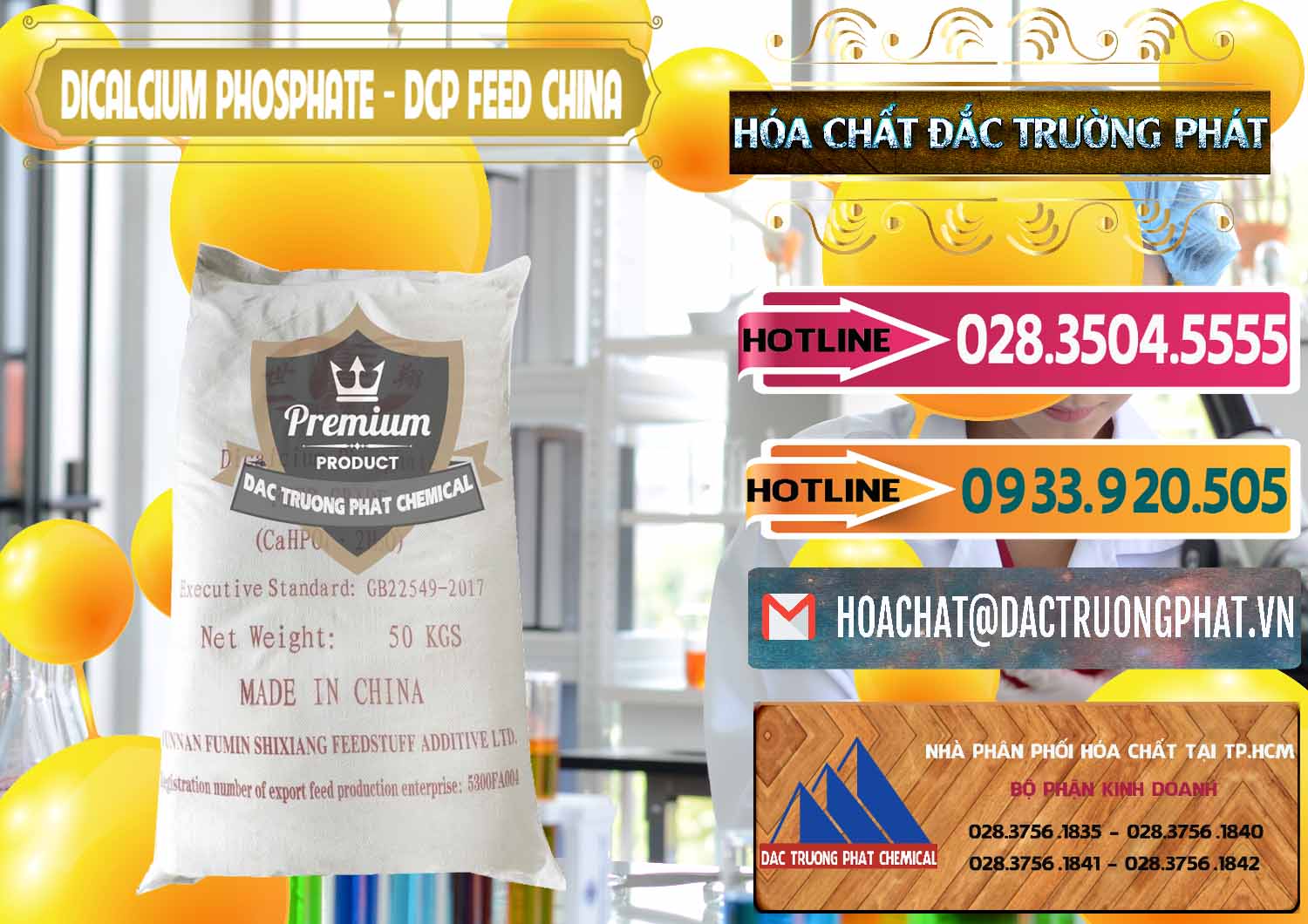 Công ty bán - cung ứng Dicalcium Phosphate - DCP Feed Grade Trung Quốc China - 0296 - Nơi chuyên nhập khẩu & cung cấp hóa chất tại TP.HCM - dactruongphat.vn