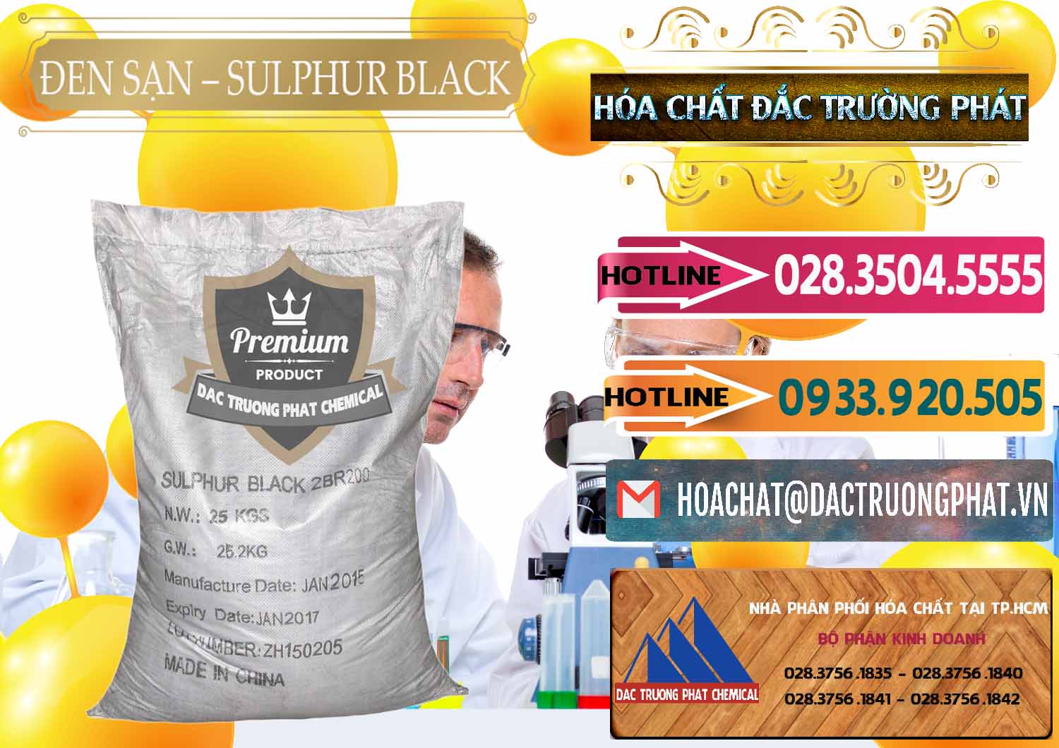 Công ty phân phối - bán Đen Sạn – Sulphur Black Trung Quốc China - 0062 - Cung cấp - kinh doanh hóa chất tại TP.HCM - dactruongphat.vn