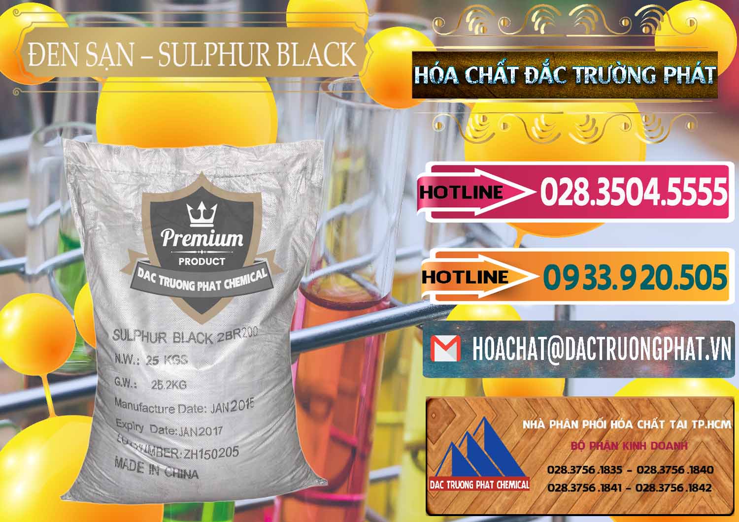 Cty phân phối và bán Đen Sạn – Sulphur Black Trung Quốc China - 0062 - Đơn vị cung cấp ( phân phối ) hóa chất tại TP.HCM - dactruongphat.vn