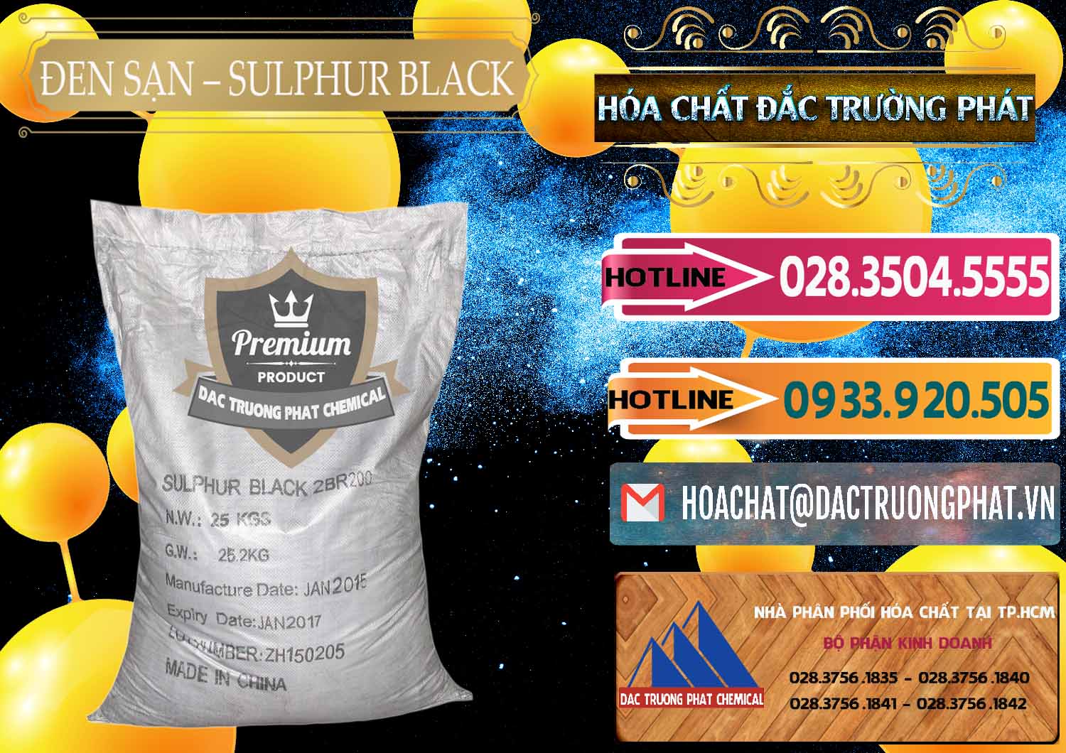 Đơn vị chuyên bán - phân phối Đen Sạn – Sulphur Black Trung Quốc China - 0062 - Chuyên phân phối _ bán hóa chất tại TP.HCM - dactruongphat.vn