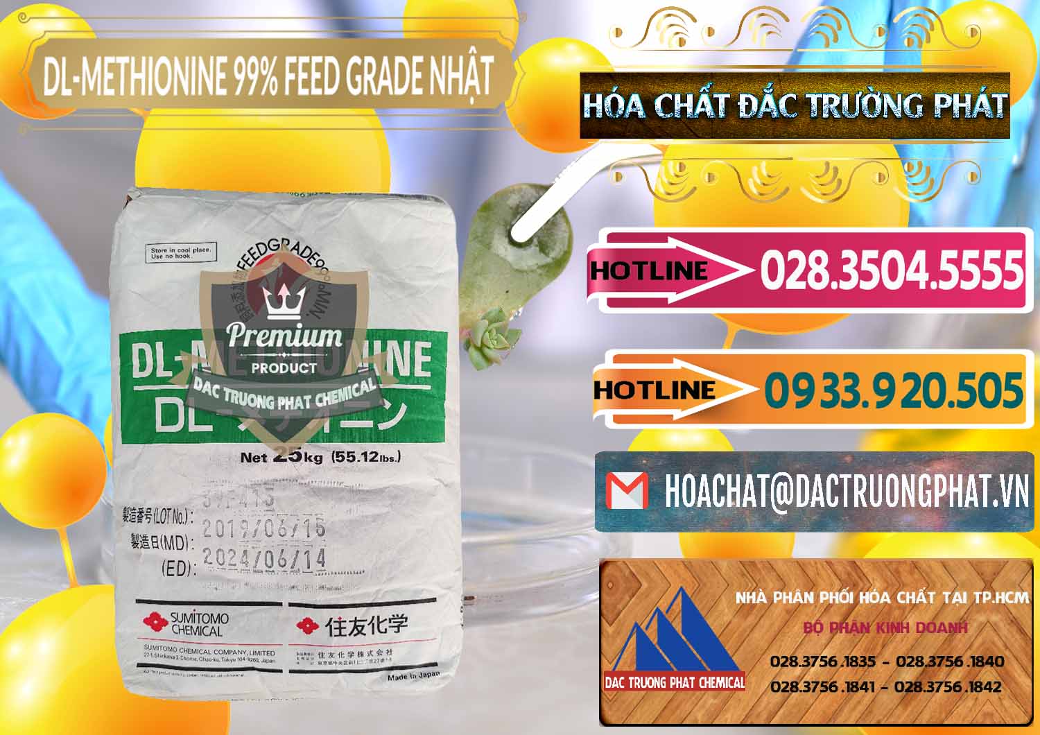Cty chuyên phân phối _ bán DL-Methionine - C5H11NO2S Feed Grade Sumitomo Nhật Bản Japan - 0313 - Công ty kinh doanh _ cung cấp hóa chất tại TP.HCM - dactruongphat.vn