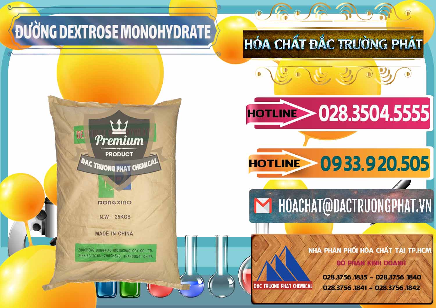 Nơi chuyên bán ( phân phối ) Đường Dextrose Monohydrate Food Grade Dongxiao Trung Quốc China - 0063 - Cty cung cấp _ bán hóa chất tại TP.HCM - dactruongphat.vn