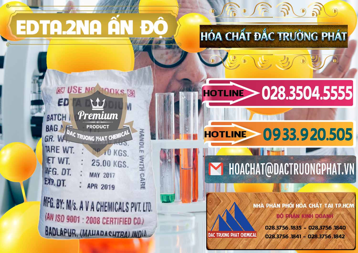 Cty cung cấp và bán EDTA.2NA - Ethylendiamin Tetraacetic Ấn Độ India - 0416 - Cty phân phối _ cung cấp hóa chất tại TP.HCM - dactruongphat.vn